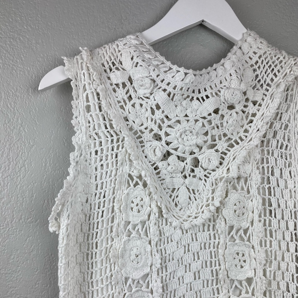 Anthropologie Crochet Dress- White - Picture 8 of 10